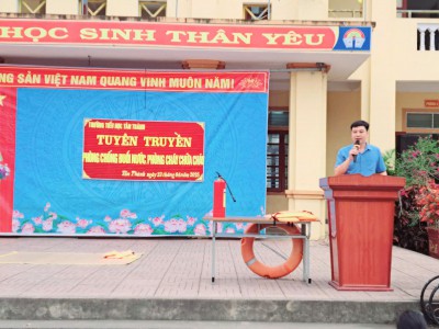 Trường TH Tân Thành tuyên truyền phòng cháy chữa cháy